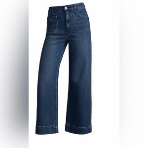 Classic Blue Wide-Leg Women Jeans